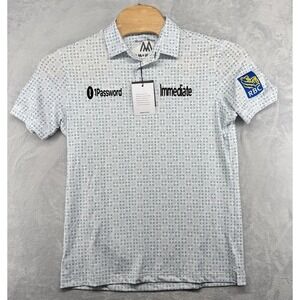 Mizzen + Main Versa Mackenzie Hughes PGA Tour Issued Golf Polo Shirt Men's M NWT